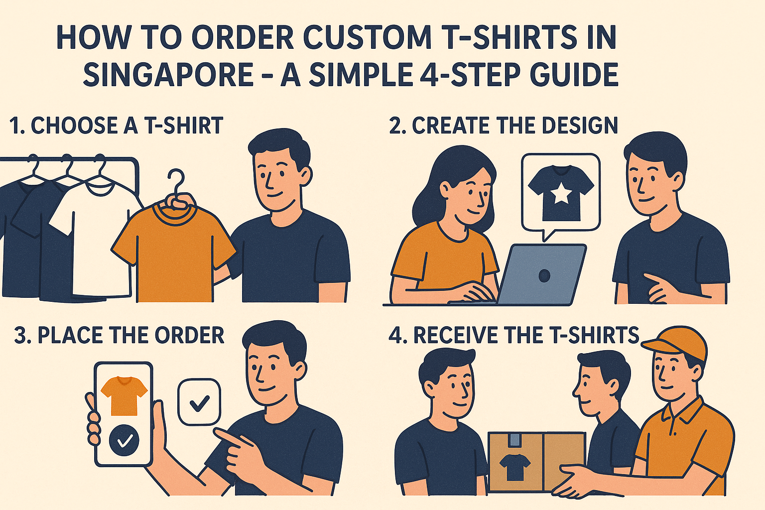 How to Order Custom T-shirt Singapore