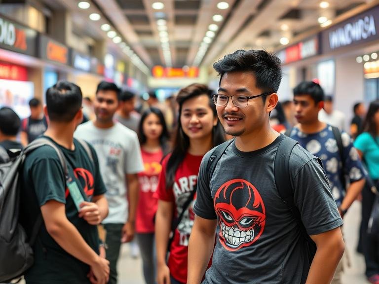 buy custom printed tshirt Singapore